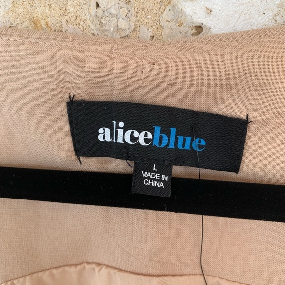 Alice Blue Floral Embroidered Tan Top - Picture 10 of 12